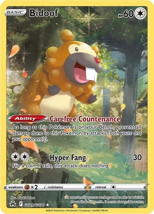 Bidoof — Crown Zenith