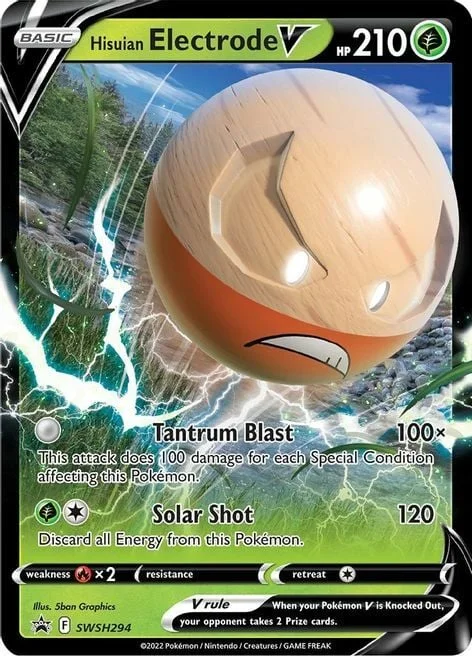 Hisuian Electrode V — SWSH Black Star Promos