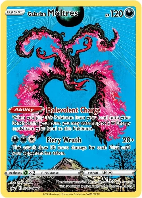 Galarian Moltres — SWSH Black Star Promos