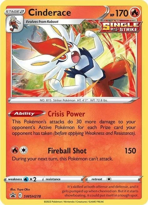 Cinderace — SWSH Black Star Promos