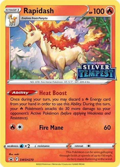 Rapidash — SWSH Black Star Promos