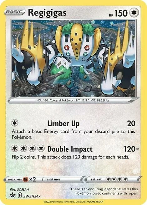 Regigigas — SWSH Black Star Promos