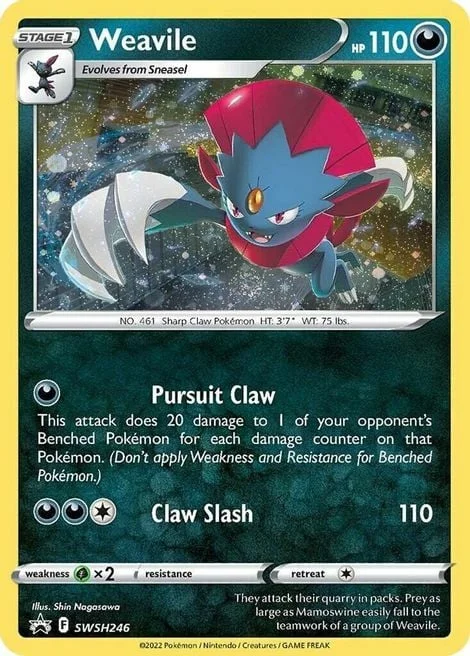 Weavile — SWSH Black Star Promos