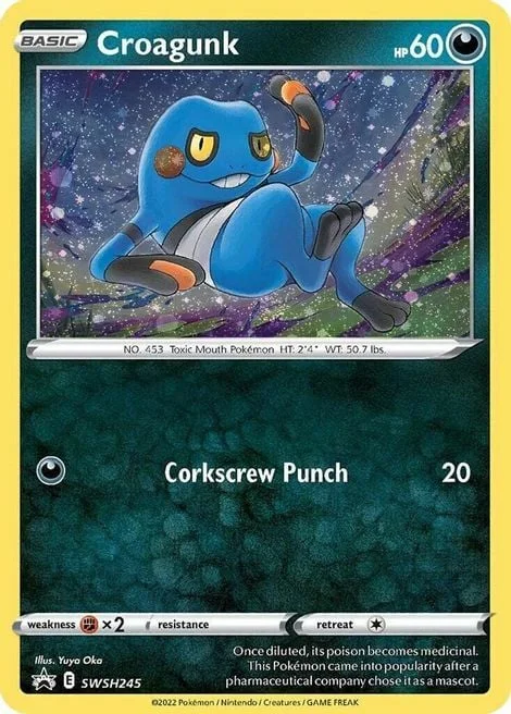Croagunk — SWSH Black Star Promos