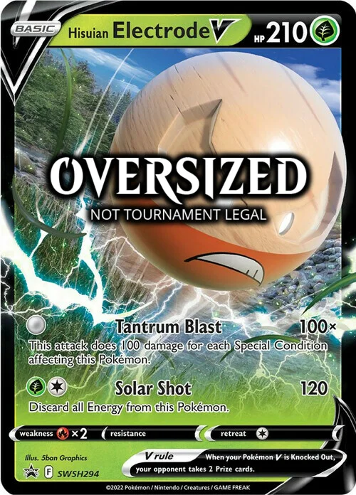 Hisuian Electrode V — SWSH Black Star Promos
