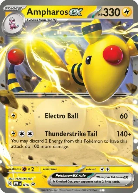 Ampharos ex — SV Black Star Promos