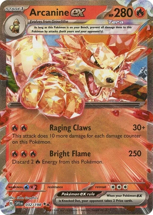 Arcanine ex — Scarlet & Violet