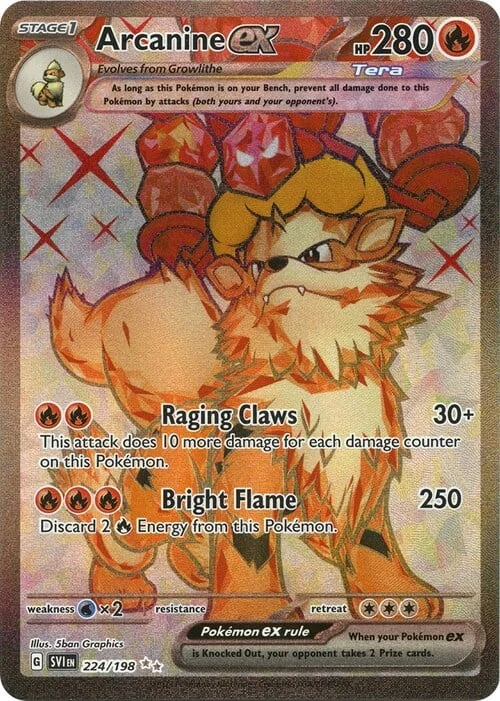 Arcanine ex — Scarlet & Violet