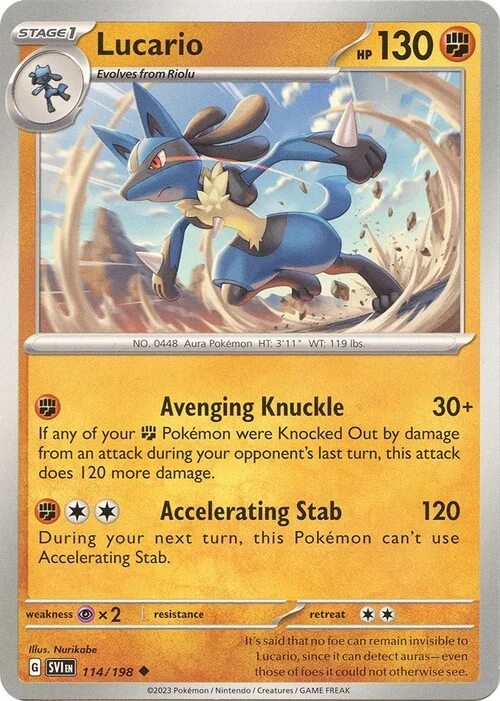 Lucario — Scarlet & Violet