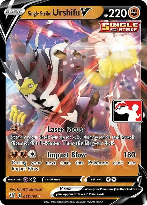 Single Strike Urshifu V — Play! Pokémon Prize Pack Series