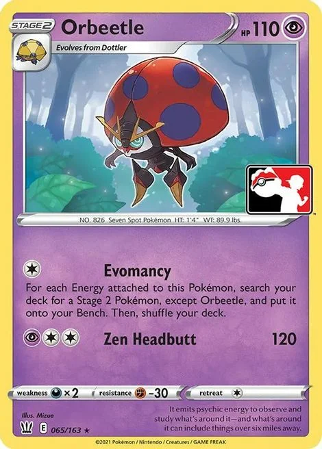 Orbeetle — Play! Pokémon Prize Pack Series