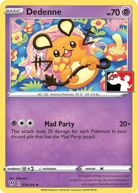 Dedenne — Play! Pokémon Prize Pack Series