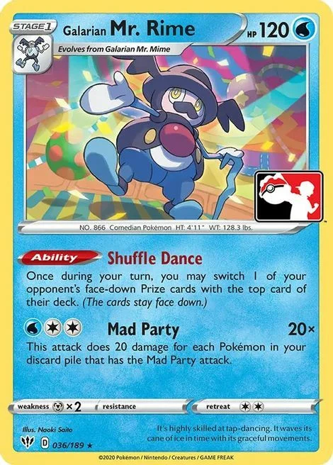 Galarian Mr. Rime — Play! Pokémon Prize Pack Series