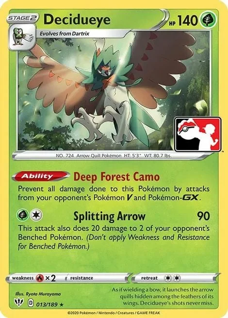 Decidueye — Play! Pokémon Prize Pack Series