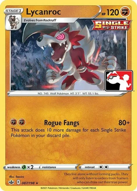 Lycanroc — Play! Pokémon Prize Pack Series
