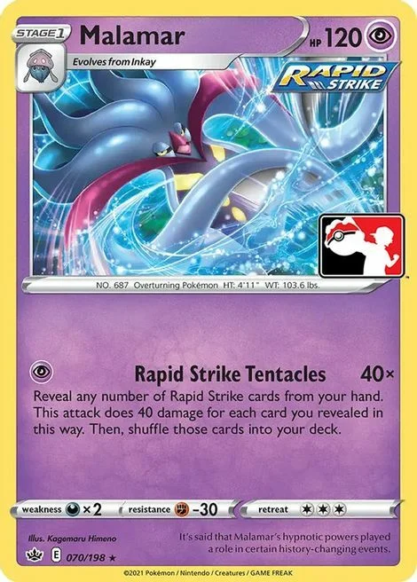 Malamar — Play! Pokémon Prize Pack Series