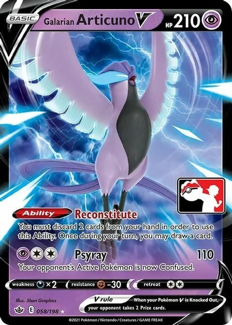 Galarian Articuno V — Play! Pokémon Prize Pack Series
