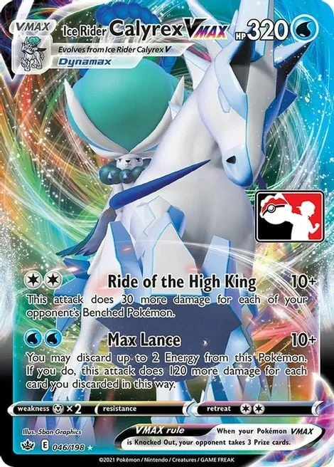 Ice Rider Calyrex VMAX — Play! Pokémon Prize Pack Series
