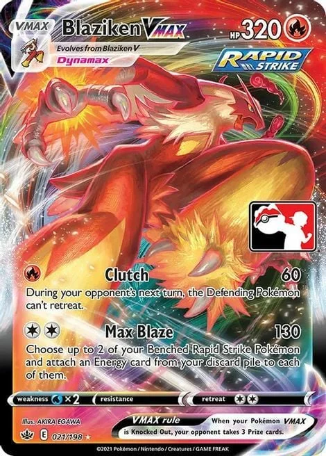 Blaziken VMAX — Play! Pokémon Prize Pack Series