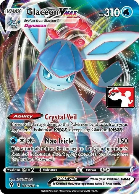 Glaceon VMAX — Play! Pokémon Prize Pack Series