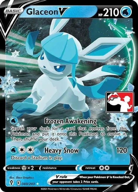 Glaceon V — Play! Pokémon Prize Pack Series