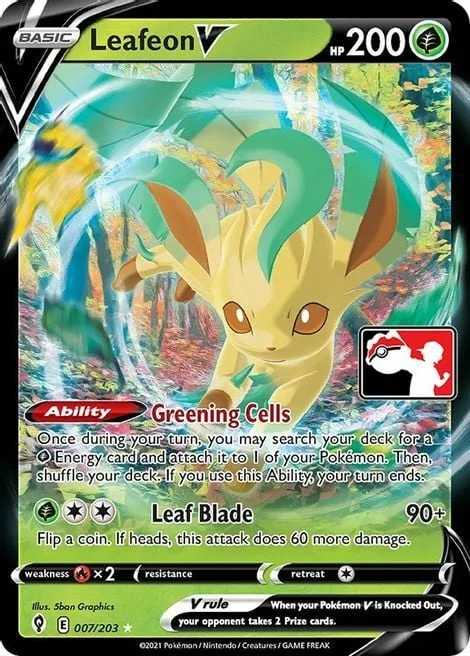 Leafeon V — Play! Pokémon Prize Pack Series