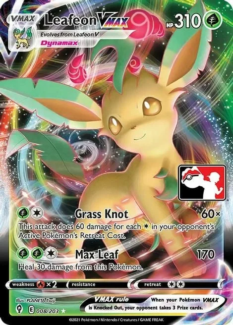 Leafeon VMAX — Play! Pokémon Prize Pack Series