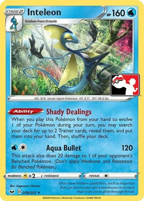 Inteleon — Play! Pokémon Prize Pack Series