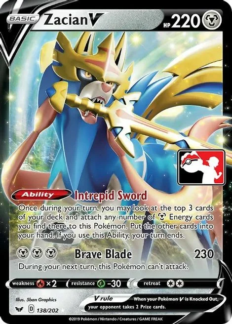 Zacian V — Play! Pokémon Prize Pack Series