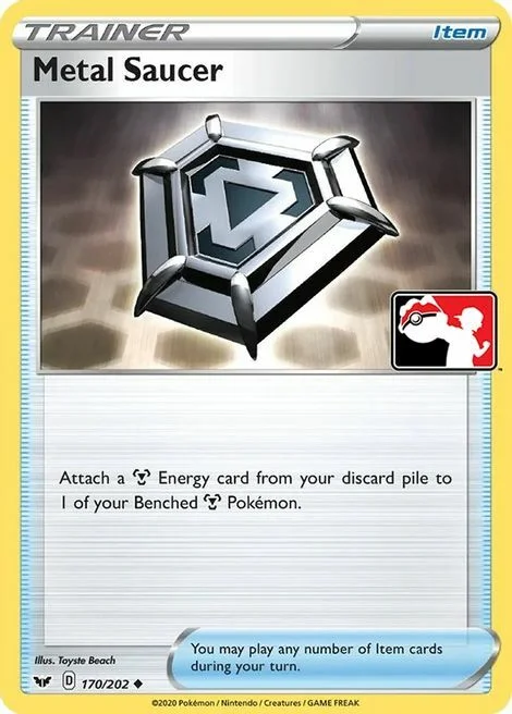Metal Saucer — Play! Pokémon Prize Pack Series