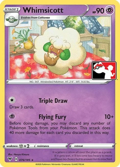 Whimsicott — Play! Pokémon Prize Pack Series