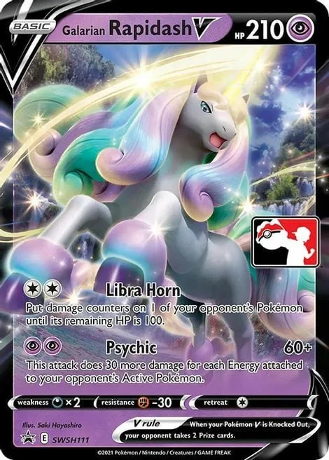 Galarian Rapidash V — Play! Pokémon Prize Pack Series