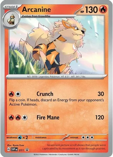 Arcanine — SV Black Star Promos