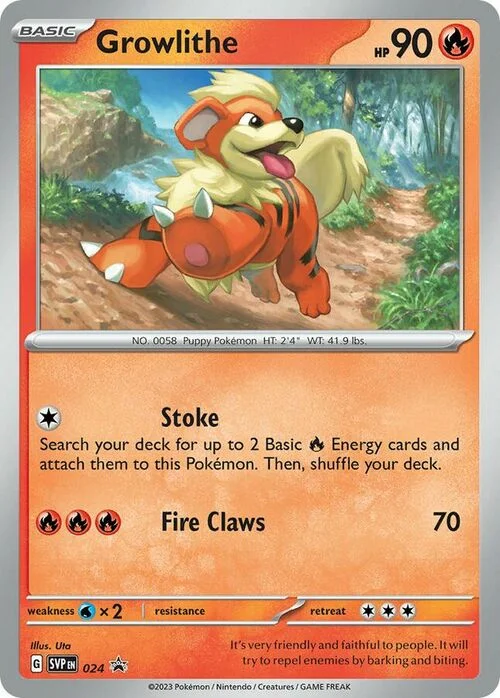 Growlithe — SV Black Star Promos