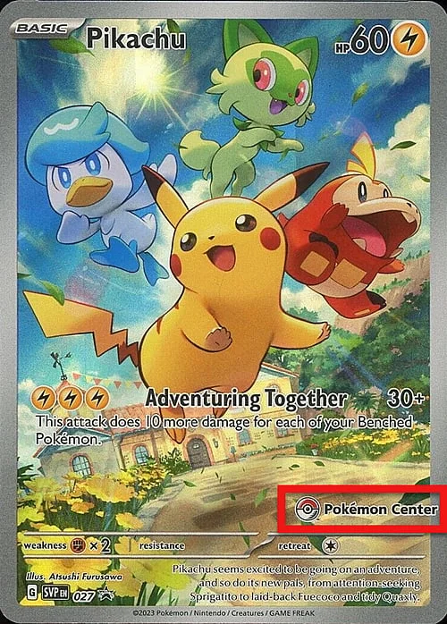 Pikachu — Pokémon Center