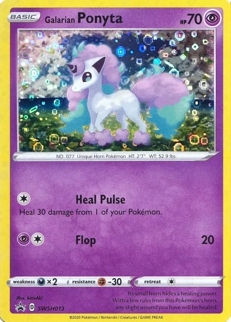 Galarian Ponyta — SWSH Black Star Promos