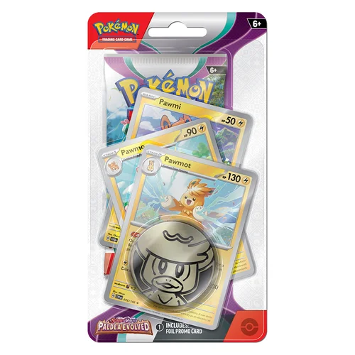 Paldea Evolved: Pawmot Premium Checklane Blister — Paldea Evolved