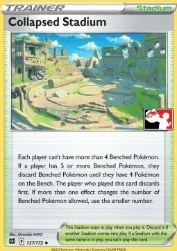 Collapsed Stadium — Play! Pokémon Prize Pack Series