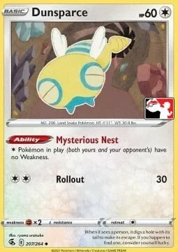 Dunsparce — Play! Pokémon Prize Pack Series