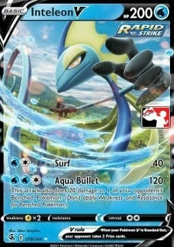 Inteleon V — Play! Pokémon Prize Pack Series