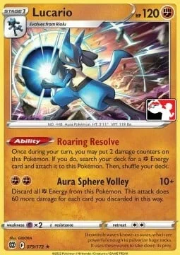 Lucario — Play! Pokémon Prize Pack Series