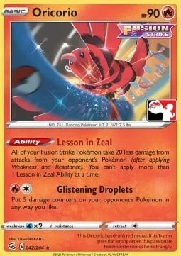 Oricorio — Play! Pokémon Prize Pack Series