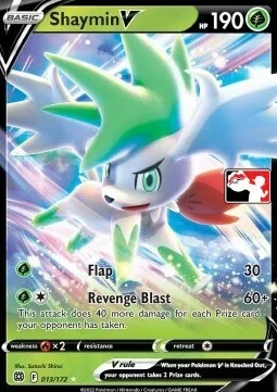 Shaymin V — Play! Pokémon Prize Pack Series