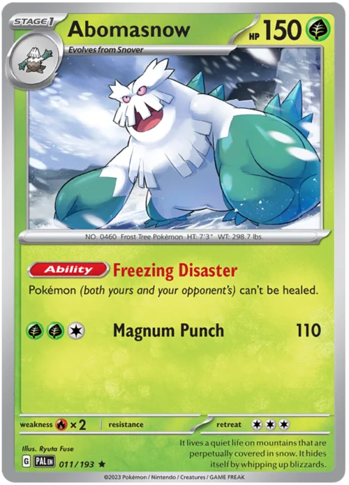Abomasnow — Paldea Evolved