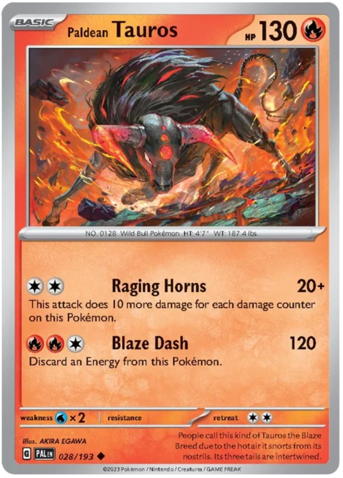 Paldean Tauros — Paldea Evolved