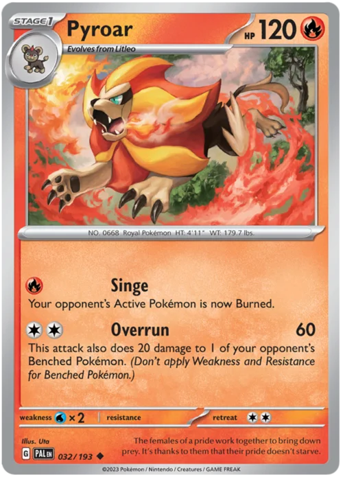 Pyroar — Paldea Evolved