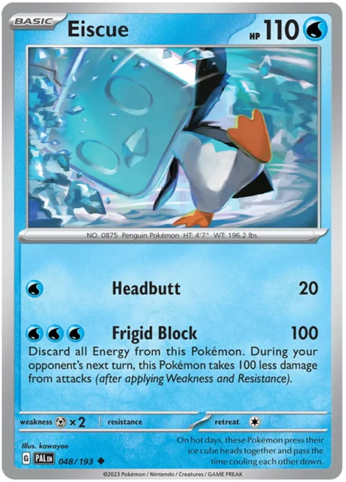 Eiscue — Paldea Evolved