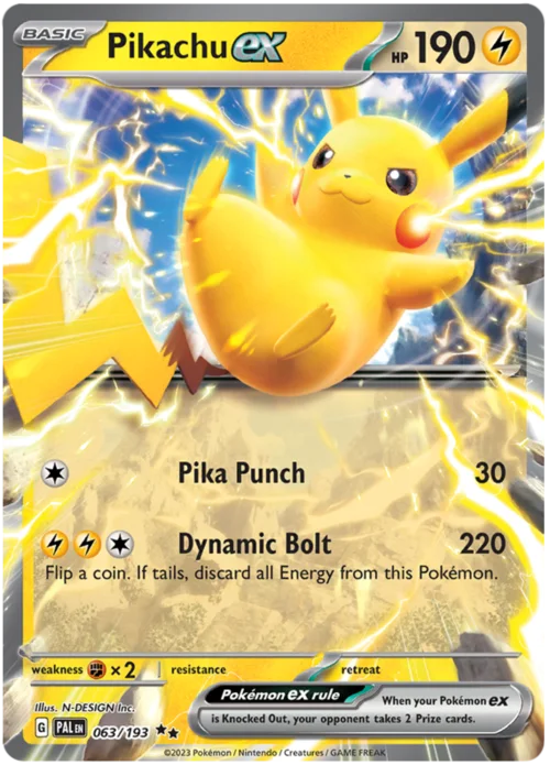 Pikachu ex — Paldea Evolved