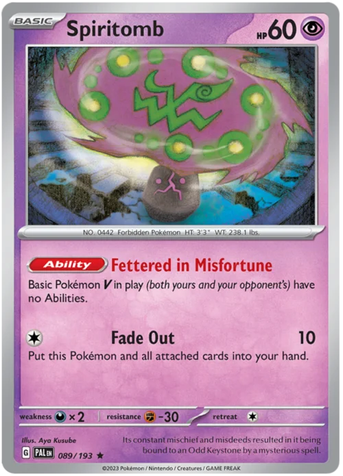 Spiritomb — Paldea Evolved