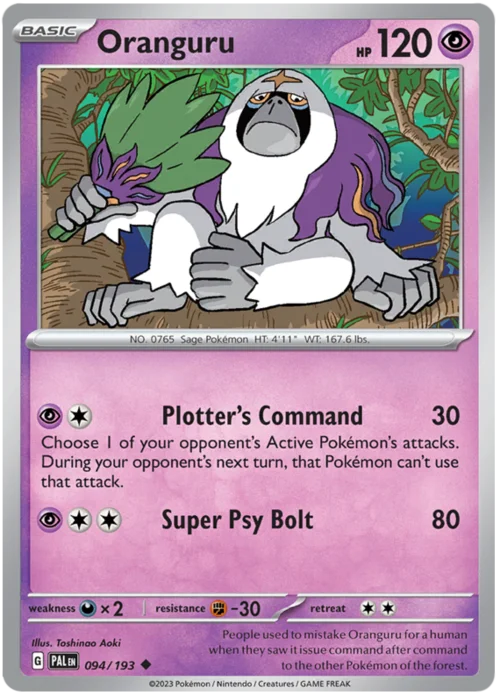 Oranguru — Paldea Evolved